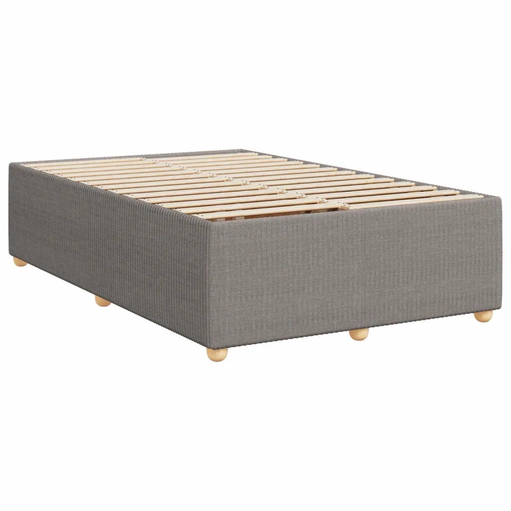 Letto box spring con materasso Tortora 120 x 200 cm Tessuto 3451444