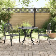 Set da Bistrot 3 pz Nero in Alluminio Pressofuso 3216323