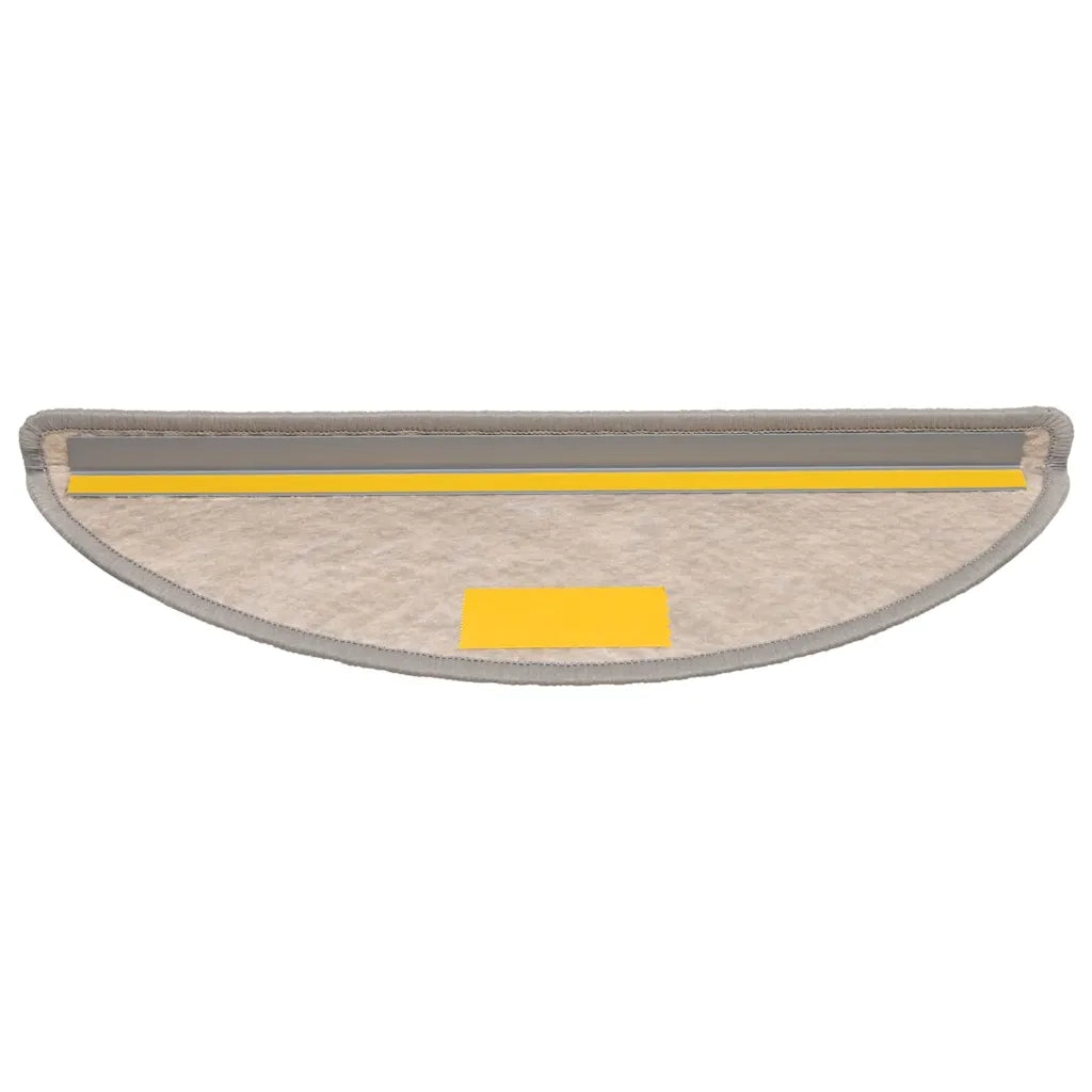 Tappeti Autoadesivi Scale Aspetto Sisal 15pz 56x17x3cm Argento 326859