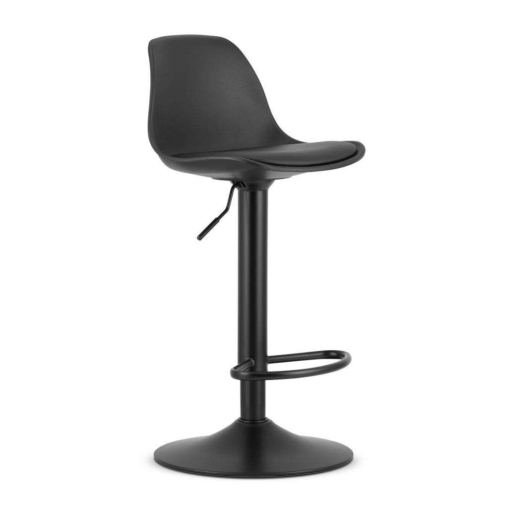 Sgabello girevole VALORA HOGA - Nero con base nera x 2