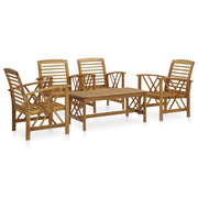 Set Divani da Giardino 5 pz in Massello di Acacia 3057986