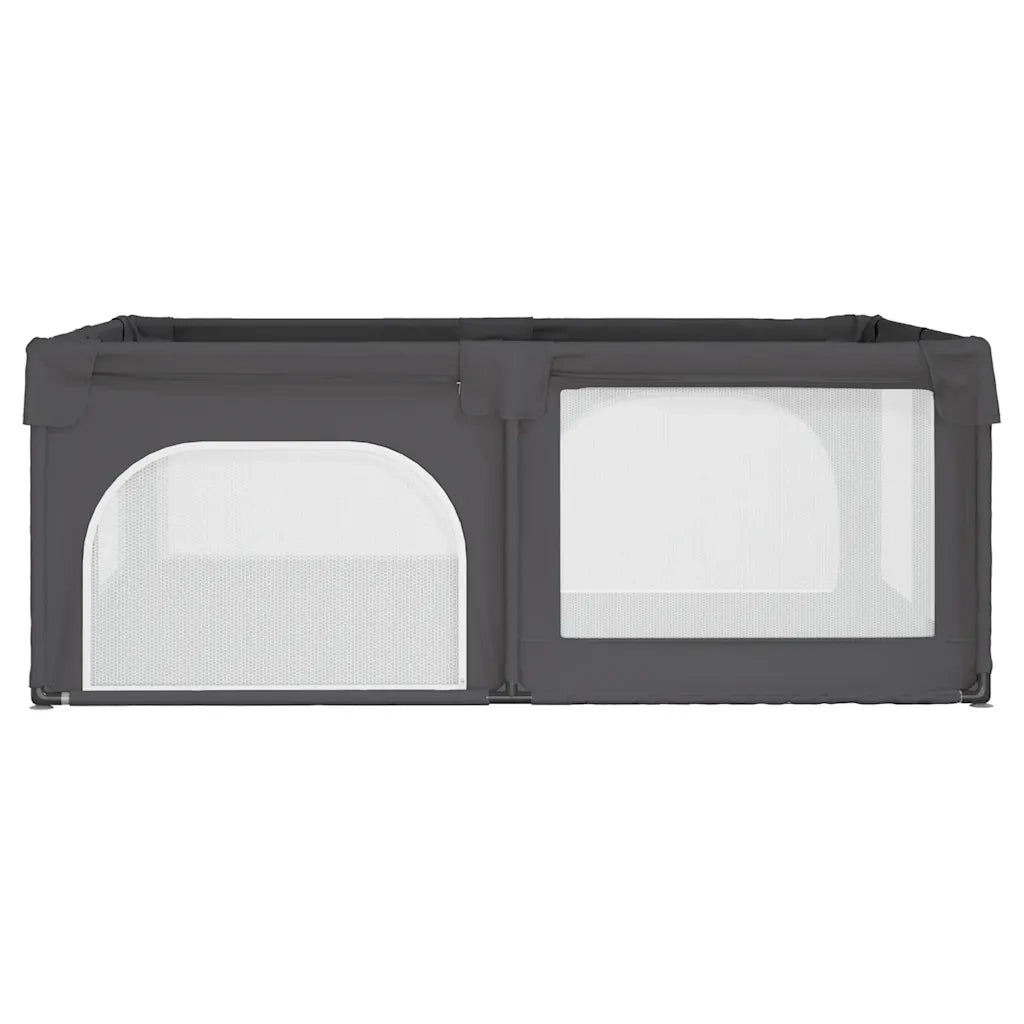 Box per Bambini con 2 Porte Grigio Scuro Tessuto Oxford 10308
