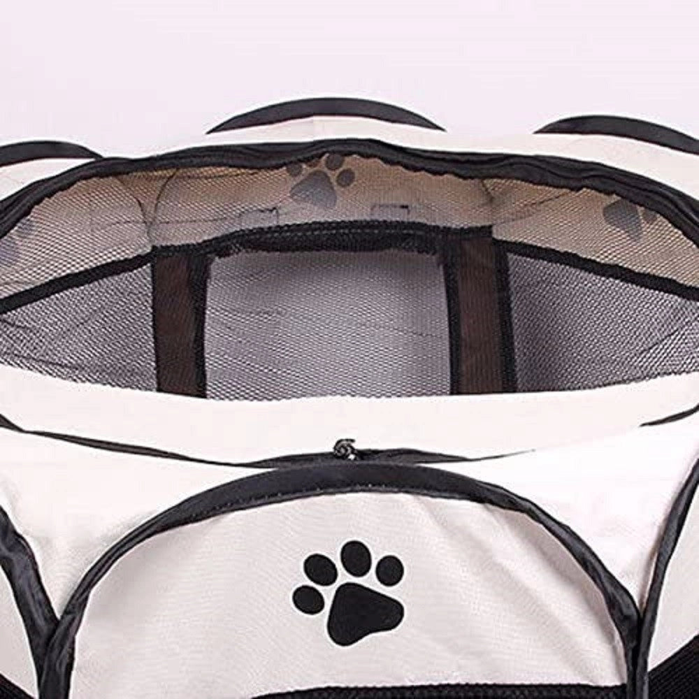 Trade Shop - Tenda Da Campeggio Pieghevole Per Animali Gabbia Per Cani Cucce Ottagono 80x80cm -