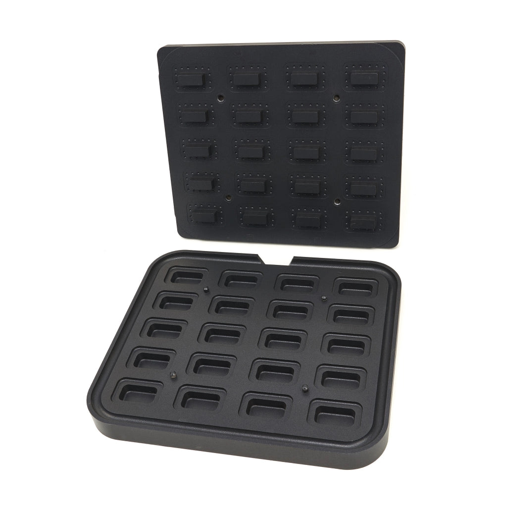 Stampo Tartelette - Rettangolo - 64x41/45x22 mm - 20 pezzi