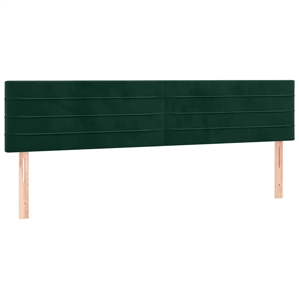 Testiera a LED Verde Scuro 180x5x78/88 cm in Velluto 3121815