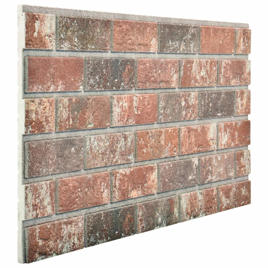 Pannelli da parete 10 pz Marrone Scuro e Grigio 100 x 50 cm CFW3440779