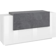 Madia 2 ante 4 cassetti per Soggiorno Moderna 160x40/45x86cm - ZENITH