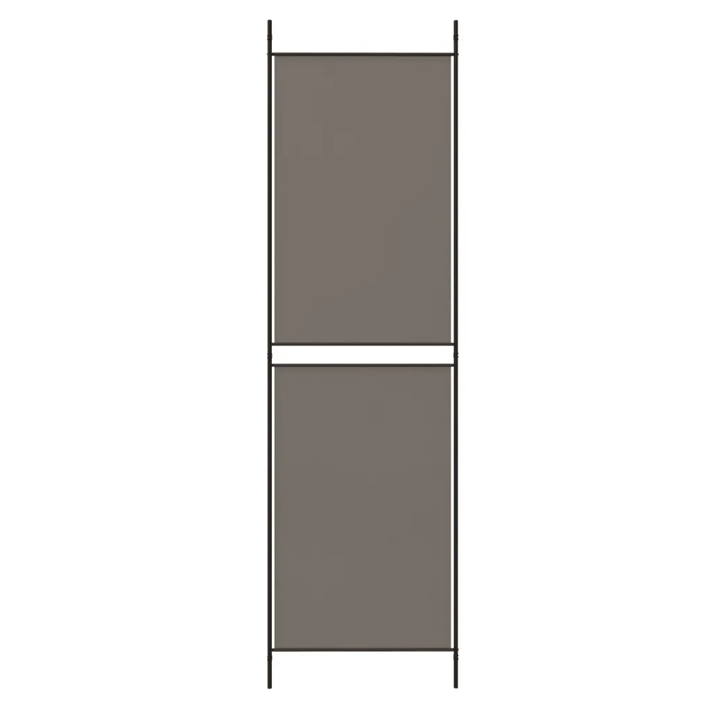Divisorio a 3 Pannelli Antracite 150x220 cm in Tessuto 350244