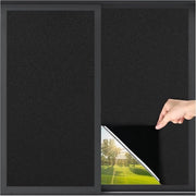 Foglia di oscuramento per finestra - Tela di oscuramento - 45x100cm - Autoadesiva - Tela di oscuramento autoadesiva - Foglio di oscuramento per finestre - Adesivo per finestra - Foglie di oscuramento - Foglio per finestra - Foglia oscurante - Nero