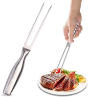 Vanga da carne in acciaio inossidabile da 27 cm con maniglia ergonomico, adatto per BBQ, pollo e carne di manzo, lavabile in lavastoviglie