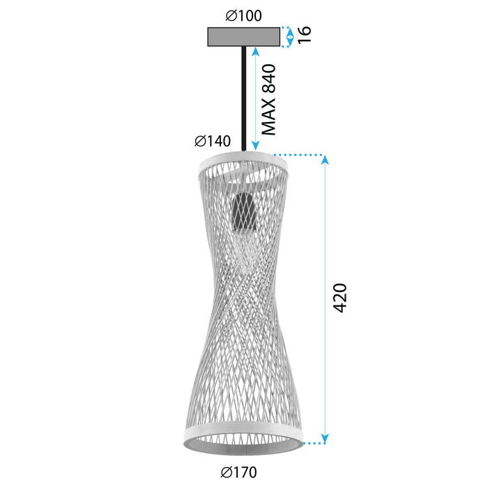 Lampada Boho APP1637-1CP