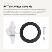 Set di valvole per toilette RV - 5 pezzi - Robusto in ABS - Lunga durata - Valvola di toilette