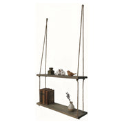 Origgio, Mensola 2 Ripiani, 60x14x60h cm Marrone Noce