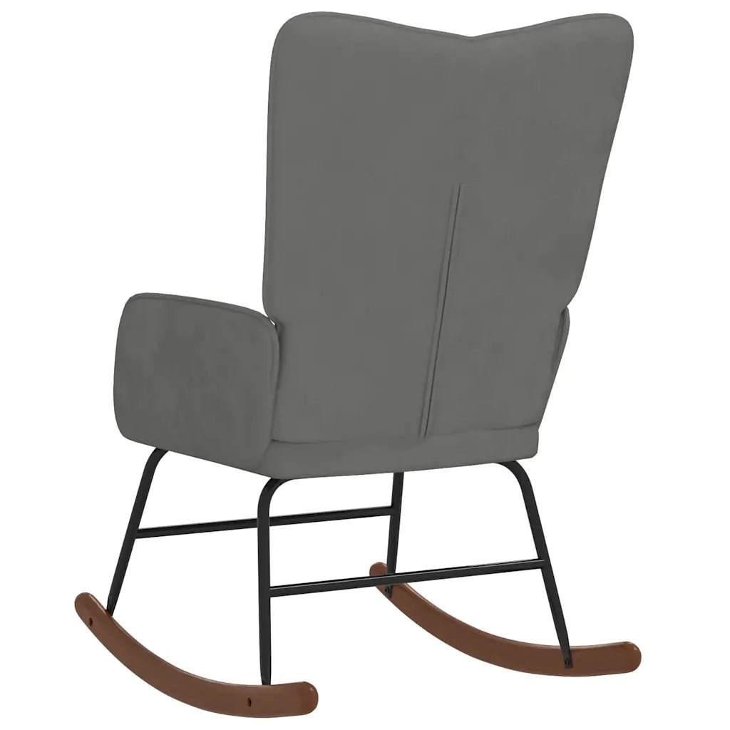 Sedia da Pranzo Grigio Scuro in Velluto cod mxl 38269