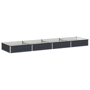 Letto rialzato da giardino Antracite 320 x 80 x 24 cm 8006499