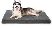 Letto per cani ortopedico per grandi cani - 137x111,5x10cm cuscino per cani morbido materasso per cani lavabile materasso per cani in grigio scuro per grandi cani