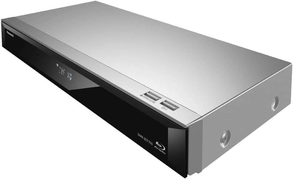 Panasonic DMR-BST765AG - Lettore Blu-Ray e registratore con Twin HD DVB-S Tuner, 500 GB, 4K Upscaling, Ultra HD, registrazione simultanea, Smart Ready, argento