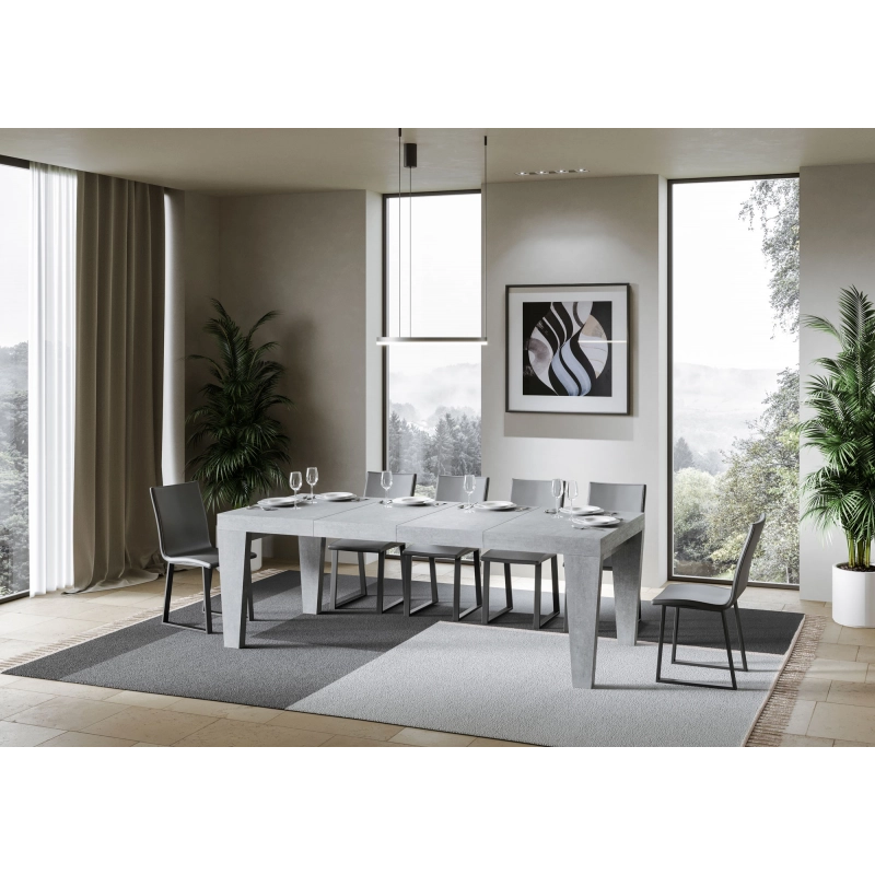 Tavolo allungabile 90x140/244 cm Spimbo Premium - Cemento