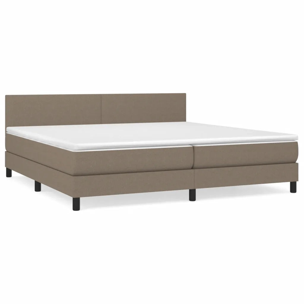 Giroletto a Molle con Materasso Tortora 200x200 cm in Tessuto cod mxl 63287