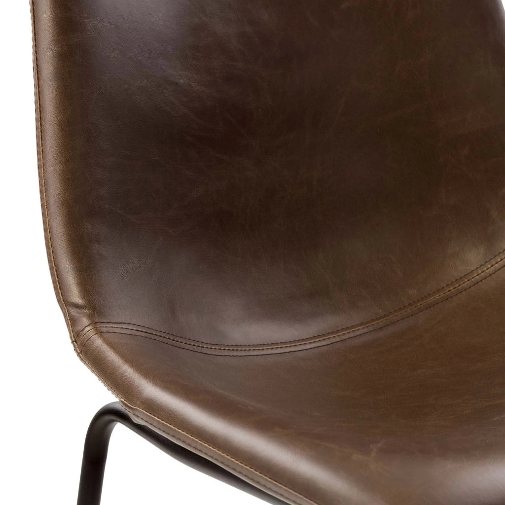LÚZETE - SILLA LENNIX VINTAGE MARRON