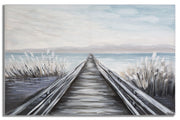 DIPINTO SU TELA PONTILE CM 120X3,8X80