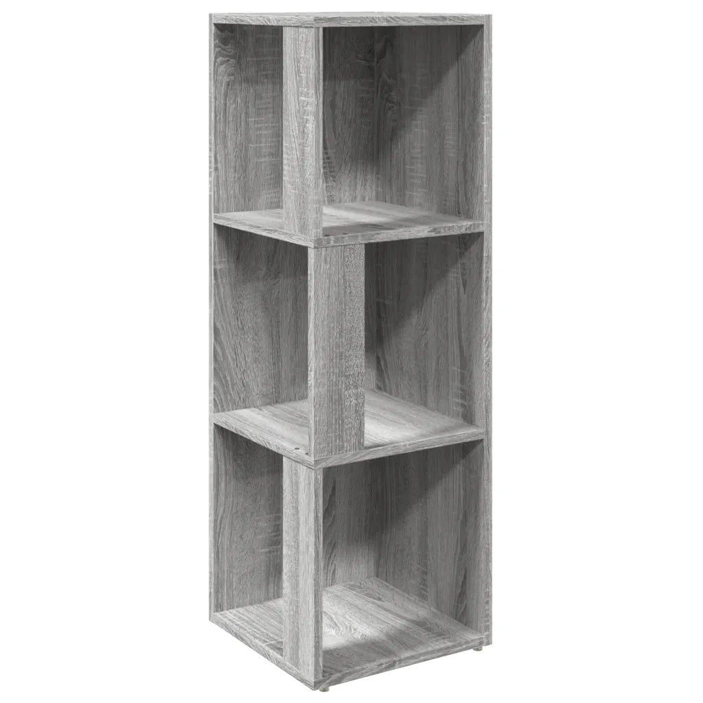 Scaffale Angolare Grigio Sonoma 33x33x100 cm Legno Multistrato 825829