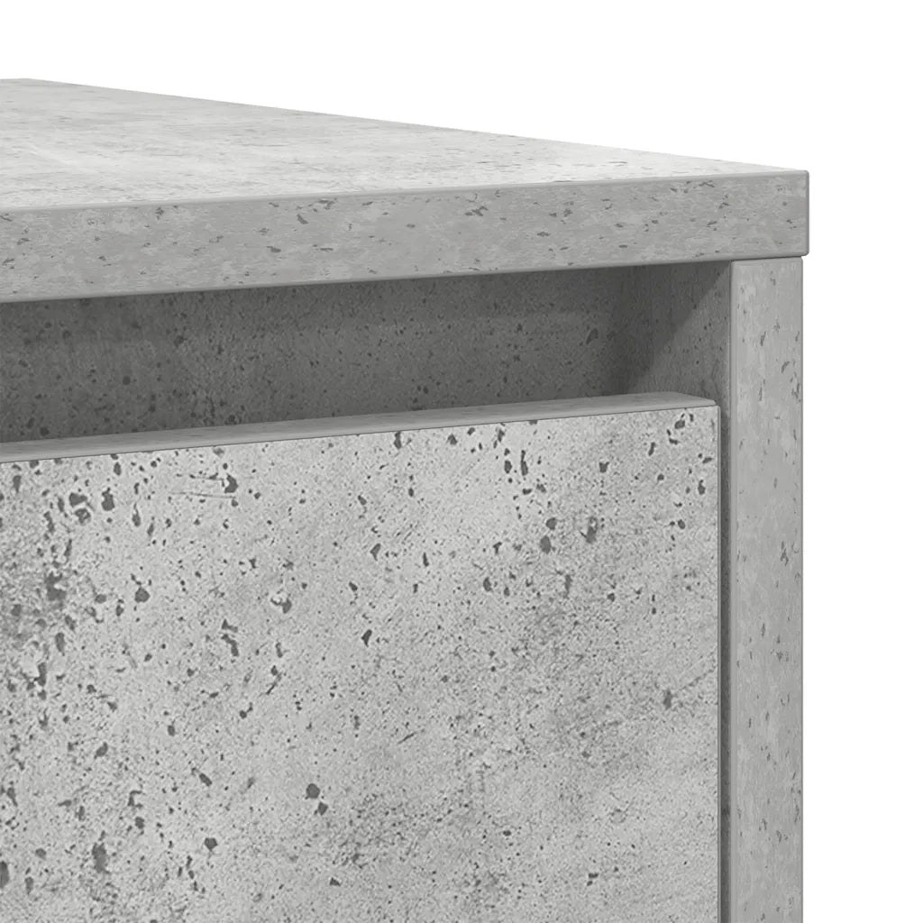 Credenza Grigio Cemento 29,5x34x76 cm in Legno Multistrato 861637