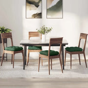 Cuscini per Seduta 4 pcs Verde Scuro 40 x 40 cm