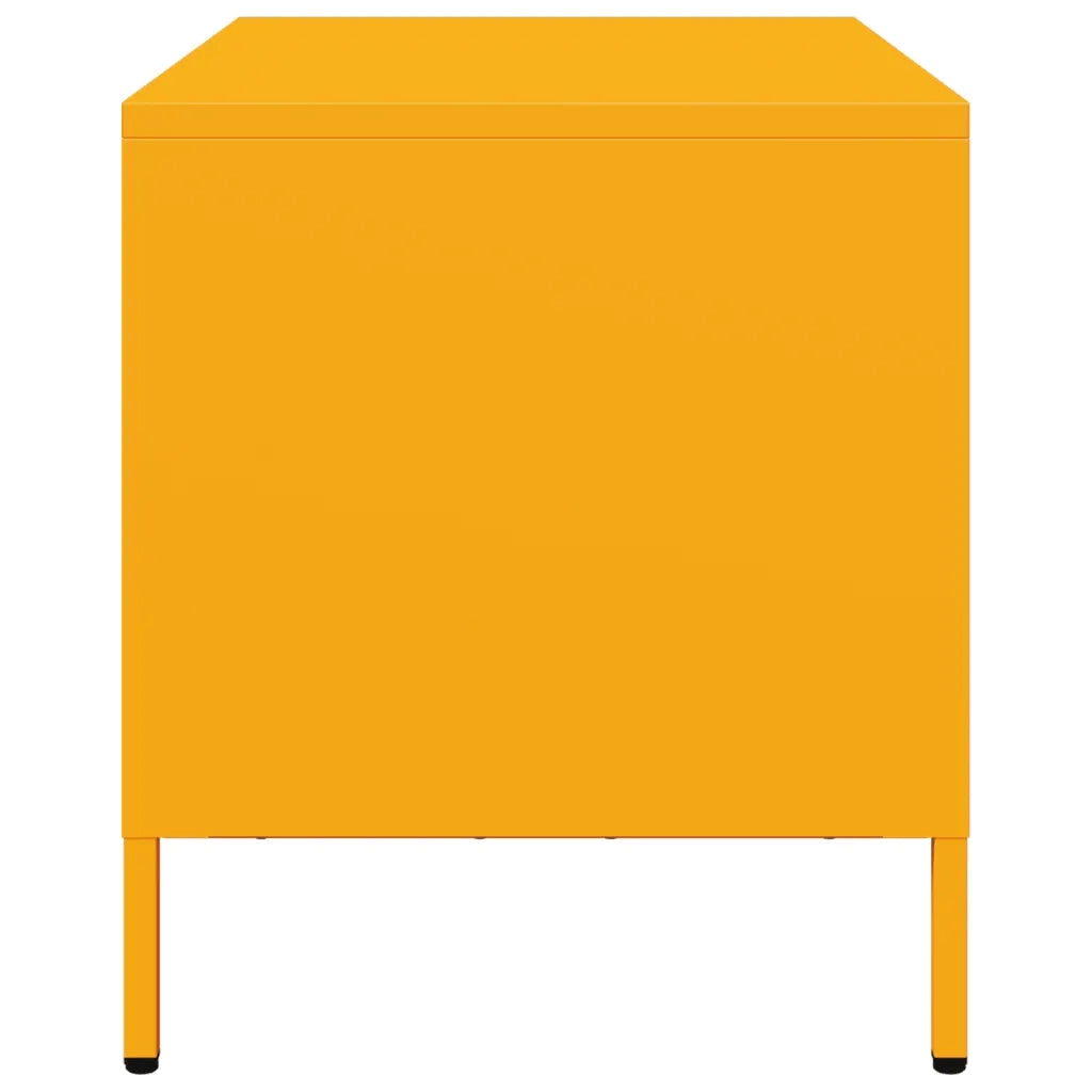 Mobile TV Giallo Senape 68x39x43,5cm Acciaio Laminato a Freddo 851235