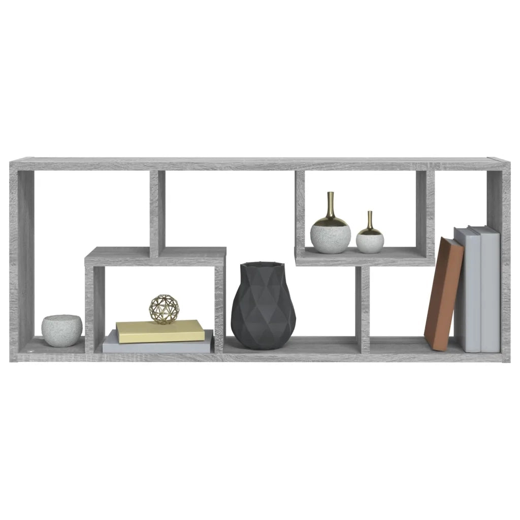 Mensola a Muro Grigio Sonoma 36x16x90 cm in Legno Multistrato cod mxl 33346
