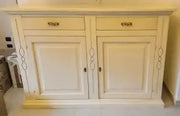 Credenzone in legno Shabby chic 2 ante 2 cassetti mod infinityavorio anticato