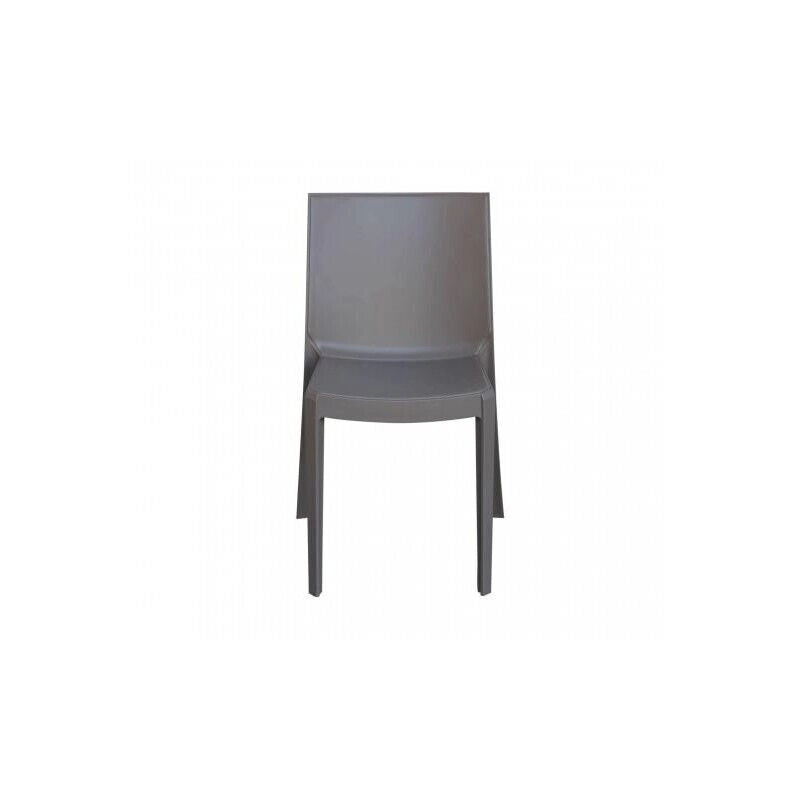SEDIA PERLA IN COLORE TAUPE 55 X 47 X H82 CM