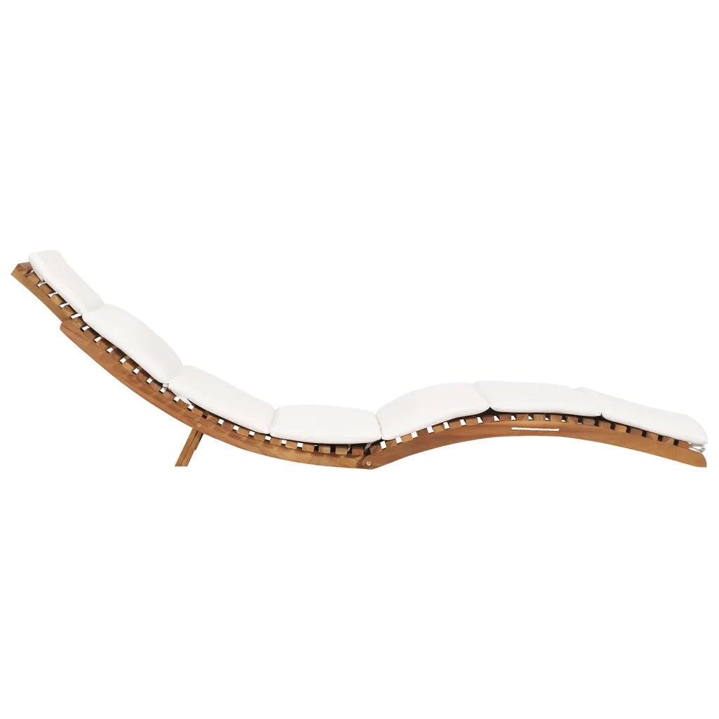 Lettini Prendisole 2 pz con Cuscini in Legno Massello di Teak 3143633