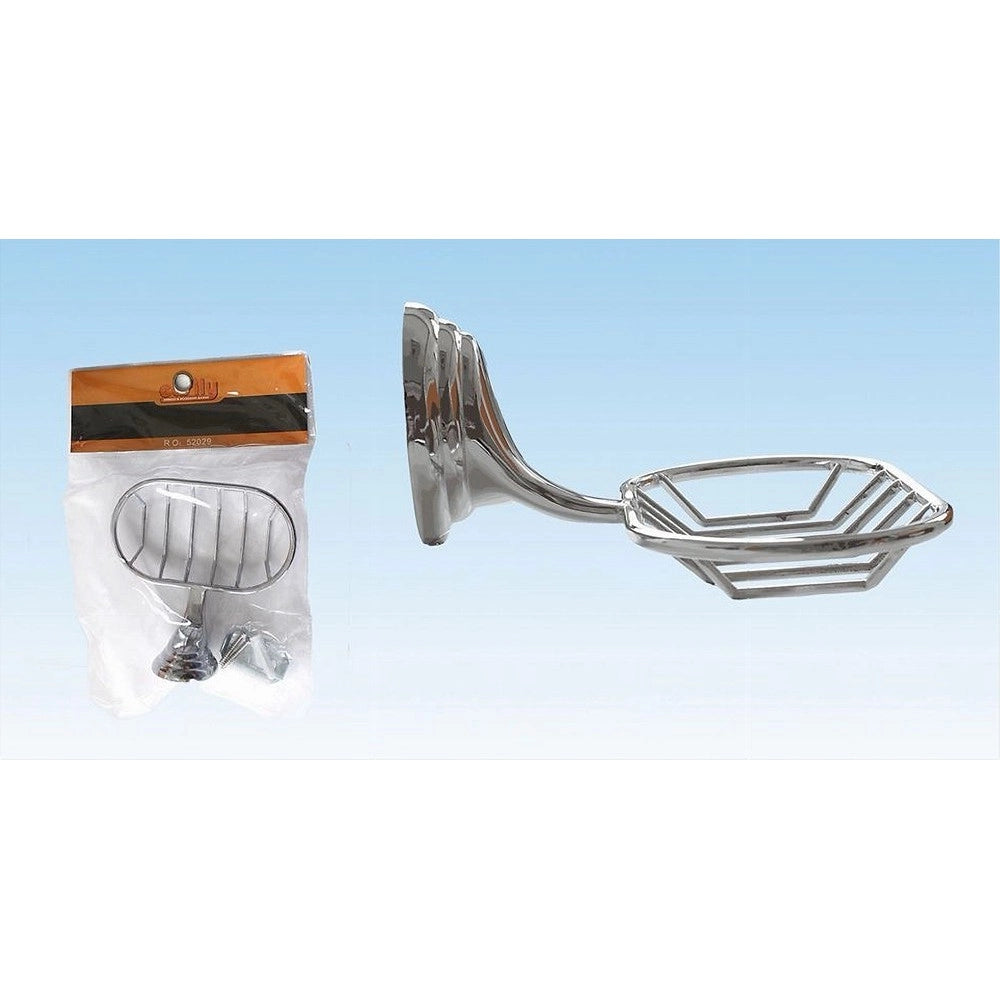 Trade Shop - Porta Sapone Saponetta Mensola Fissaggio A Parete Accessorio Bagno Circle 52029 -