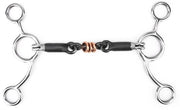 Bit di gara in acciaio inossidabile - Anello singolo - Bit per cavalli - Bocchetta per cavalli 135 mm - Peso 270 g