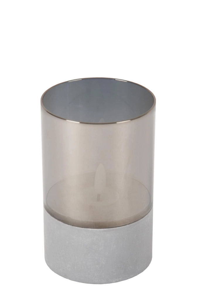 Lampada da tavolo classica VELAS 3 LED vetro grigio Lucide