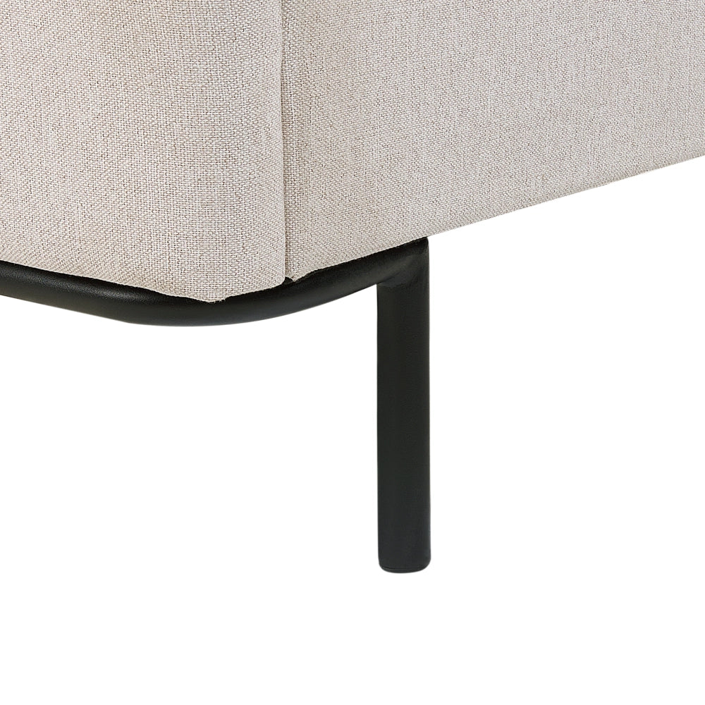Letto a doghe Beige Poliestere Tessuto Imbottito 160 x 200 cm EU Matrimoniale Design Moderno