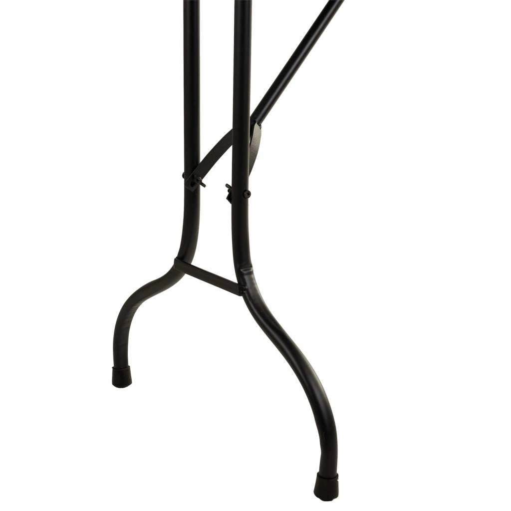 Tavolo rettangolare in metallo nero 100x47x75h