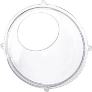 Raccordo per parete a forma semicircolare - materiale acrilico trasparente - diametro 24 cm