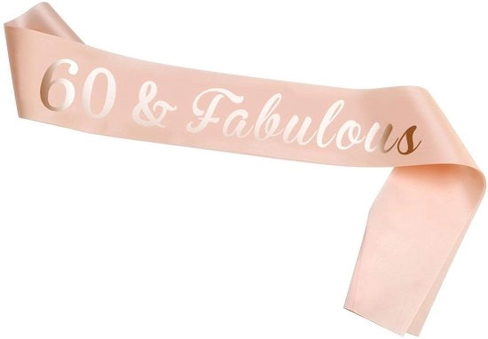 Decorazione di Compleanno in Tulle Rosa - Lettere in Oro Scintillanti - Unico Modello Adatto a Tutto il Mondo