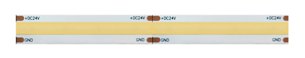 Striscia Led 5m COB IP20 Monocolore Da 15W/MT 24V - 6000K