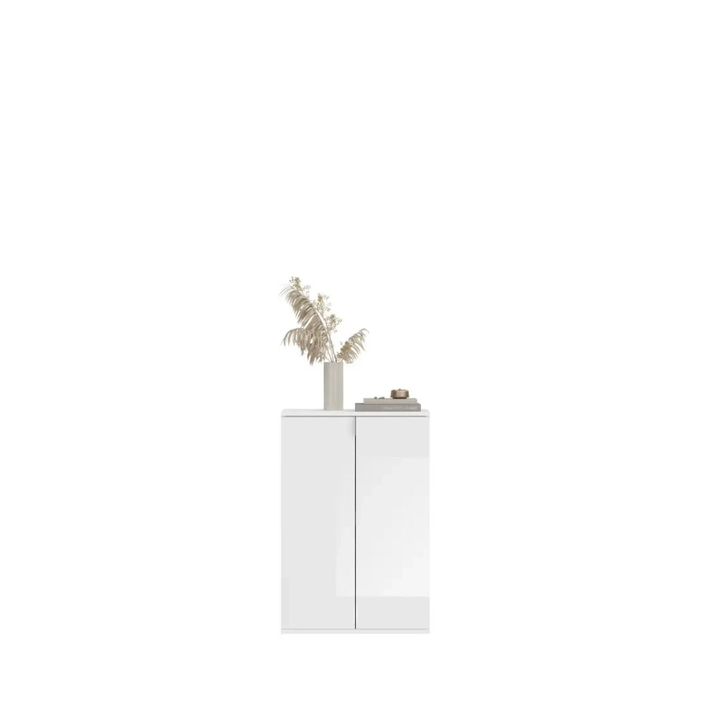 Buffet BODITE – 5 porte – Bianco laccato – Eleganza e massima capacità di stoccaggio