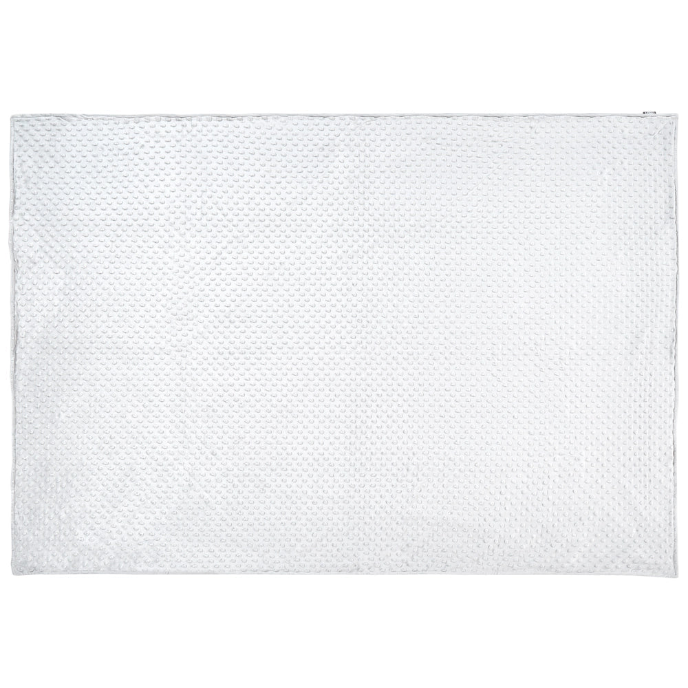 Copripiumino per coperta ponderata Bianca Tessuto poliestere 135 x 200 cm Motivo a pois Design moderno Tessile camera da letto