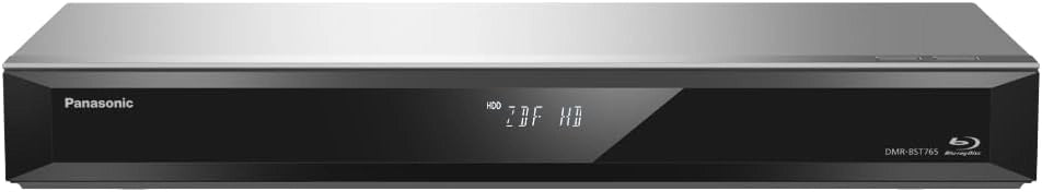 Panasonic DMR-BST765AG - Lettore Blu-Ray e registratore con Twin HD DVB-S Tuner, 500 GB, 4K Upscaling, Ultra HD, registrazione simultanea, Smart Ready, argento