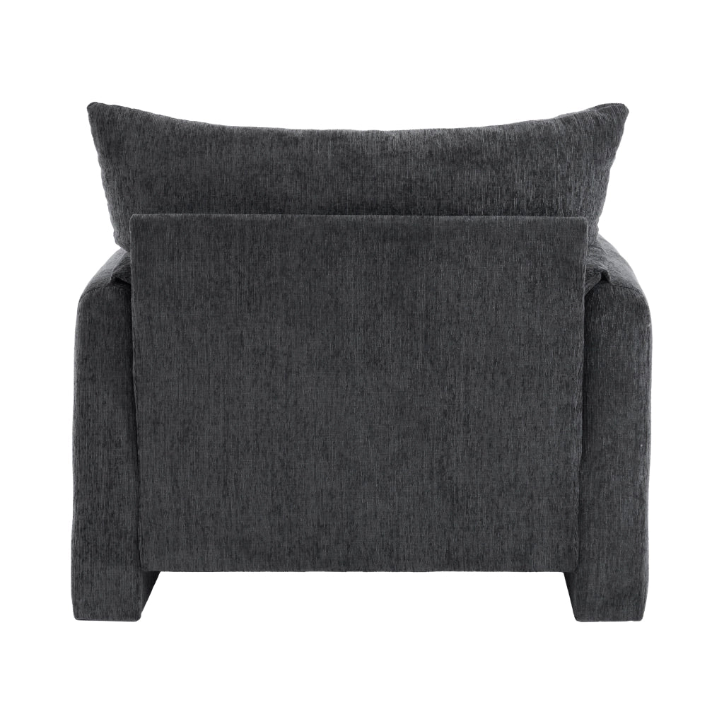 POLTRONA in ciniglia 96x82x84 cm grigio