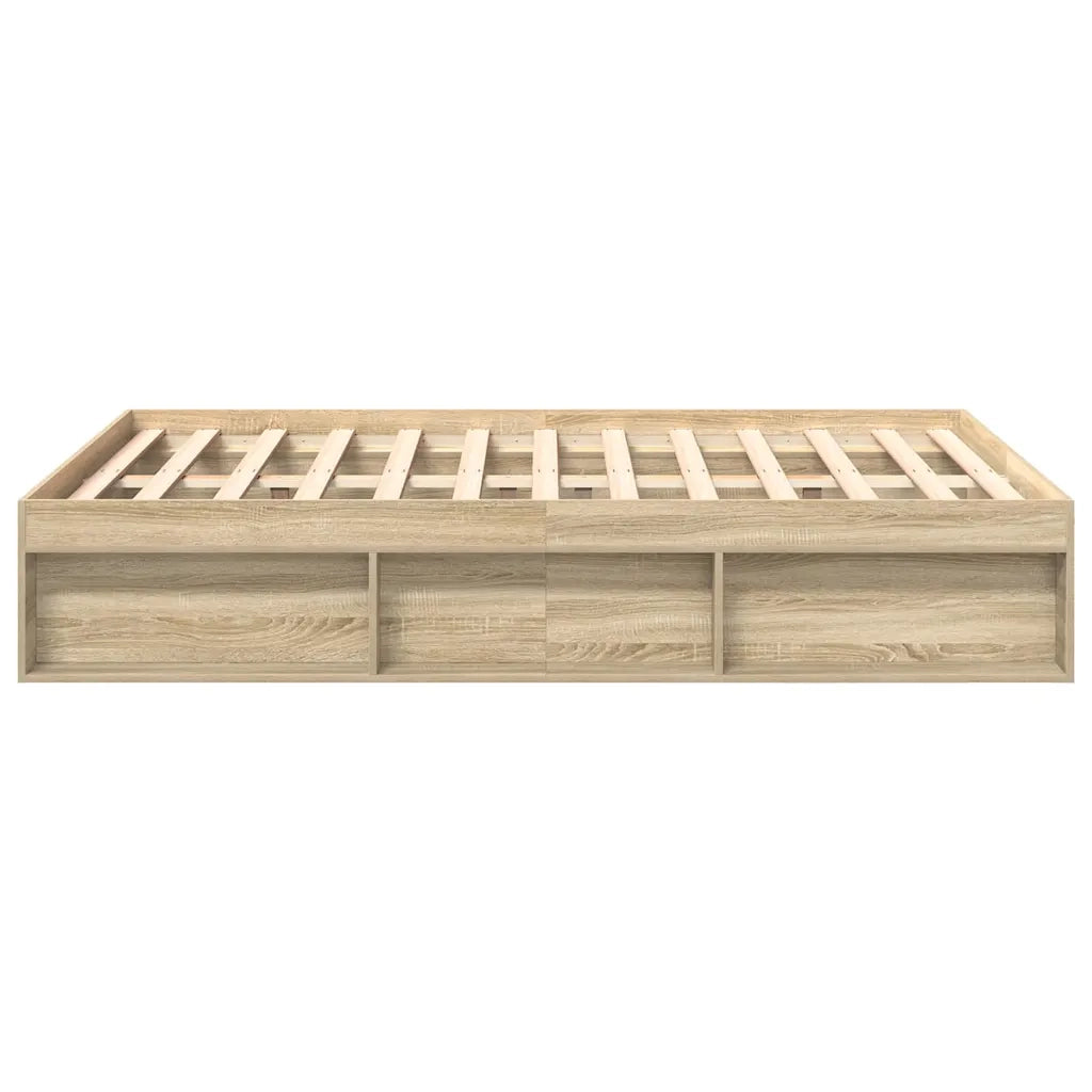 Letto matrimoniale | Letto per adulti | Giroletto Rovere Sonoma 160x200 cm