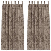 Tende in Velluto 2 pz Cappuccino 225 x 140 cm Velluto