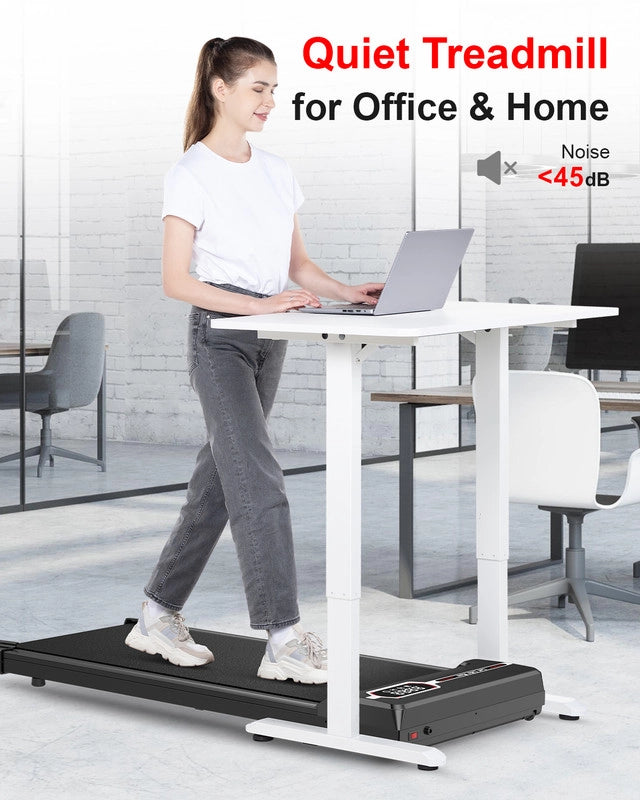 Tapis roulant, Tapis roulant da banco , Velocità regolabile 1-8KM/H, con telecomando e display LED, Tapis roulant domestico