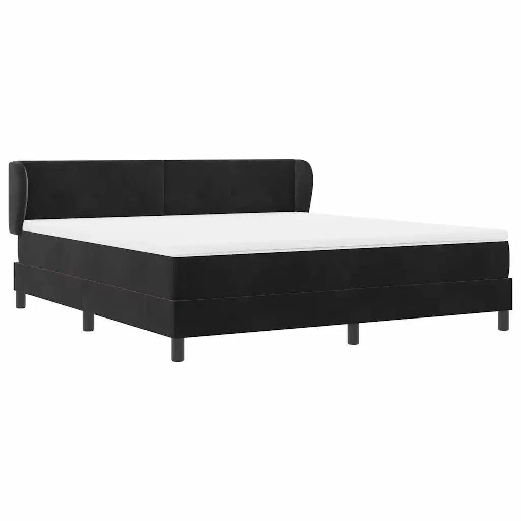 Letto a molle con testiera Nero 180 x 200 cm Velluto 3340402