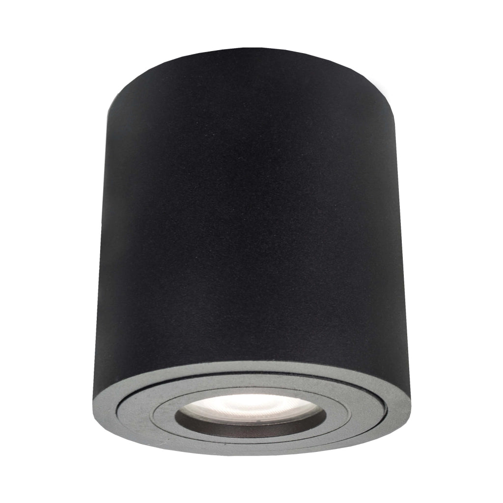 Faretto Faro XL da soffitto GU10 nero IP65 Light Prestige